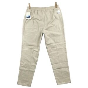 Vintage Old Stock Cascade Blues Khaki Pants Women 14 Short Pull On Preppy Travel